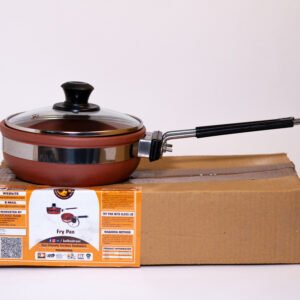 Fry Pan with Lid - 1 Ltr - (50 Pcs)